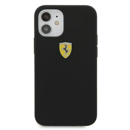 Ferrari On Track Silicone - pouzdro pro iPhone 12 mini (černé)