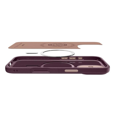 Spigen Nano Pop Mag MagSafe - Hülle für iPhone 17 (Burgundy Bean)