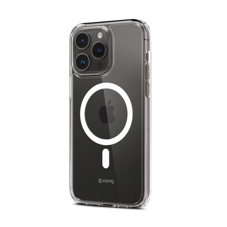 Průhledný kryt Crong MAG - kryt MagSafe pro iPhone 15 Pro (průhledný)