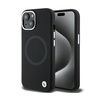 BMW Signature Liquid Silicone MagSafe - Case for iPhone 15 Plus (Black)