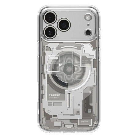 ETUI DO IPHONE 17 PRO do MAGSAFE SPIGEN ULTRA HYBRID ORYGINALNE BEZBARWNE