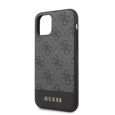 Guess 4G Bottom Stripe Kollektion - iPhone 11 Tasche (grau)