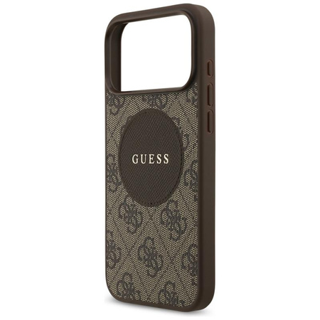 Guess 4G Circle Classic Logo MagSafe – Case iPhone 17 Pro Max (Brown)
