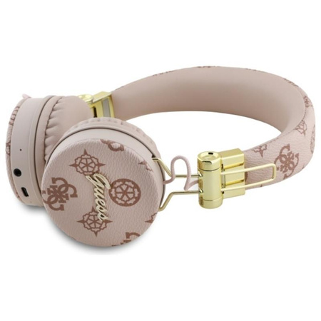 Guess Peony Script Round Shape - ENC Casque intra-auriculaire sans fil Bluetooth (brun)