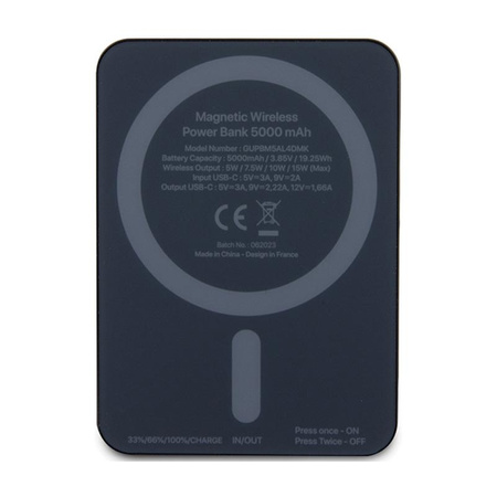 Mercedes-Sterne-Muster MagSafe - Induktions-Powerbank 5000 mAh 15W MagSafe (schwarz)