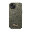 Guess Glitter Flakes Metal Logo Case - iPhone 14 Plus Case (green)