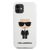 Karl Lagerfeld Fullbody Silicone Iconic - pouzdro pro iPhone 11 (bílé)