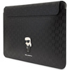 Karl Lagerfeld NFT Saffiano Monogram Ikonik Karl Sleeve - 14" Notebook Case (Black)