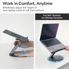ALUMINIOWA PODSTAWKA SPIGEN POD LAPTOPA Z HUBEM, Szary Stojak na Biurko