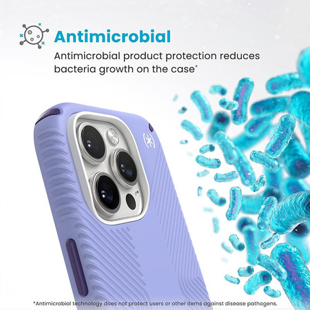 Speck Presidio2 Grip ClickLock & MagSafe - Coque iPhone 16 Pro (Future Lavender / Cassis Purple / White)