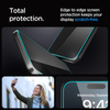 Spigen GLAS.TR EZ FIT Privacy - Verre trempé avec filtre de confidentialité pour iPhone 15 Pro Max