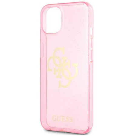 Guess Glitter 4G Big Logo - iPhone 13 mini tok (rózsaszín)