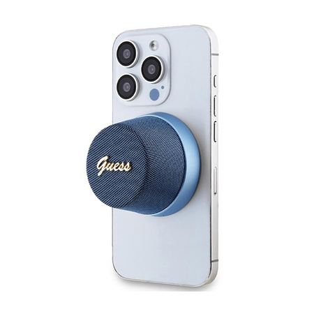 Guess Magnetic Script Metal Logo - Bluetooth hangszóró V5.3 (kék)