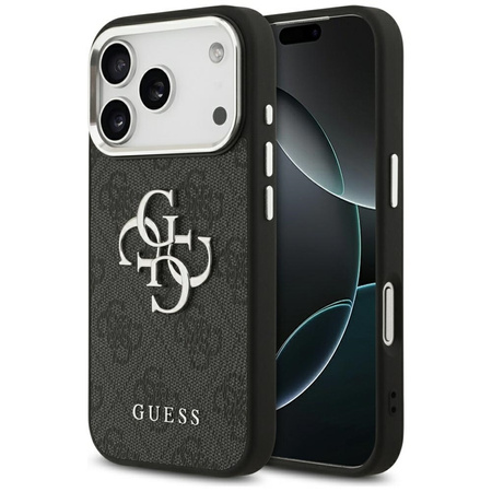 Guess 4G Big 4G Classic Logo - Case iPhone 17 Pro (Black / Silver)