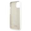 Karl Lagerfeld Silicone Stack Logo - Coque pour iPhone 13 mini (blanc)