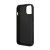 Guess Saffiano Metal Logo Stripes - Etui iPhone 14 (czarny)