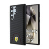 Ferrari Carbon Stitched Bottom - Hülle für Samsung Galaxy S24 Ultra (schwarz)