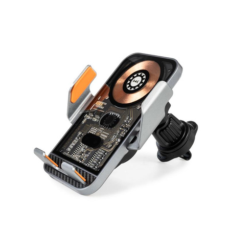 WEKOME WP-U204 Vanguard Serie - Automatische Autohalterung mit 15W drahtlosem Laden (Schwarz)