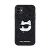 Karl Lagerfeld NFT Glitter Choupette Patch - Hülle für iPhone 11 (Schwarz)
