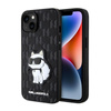 Karl Lagerfeld Saffiano Monogram NFT Choupette - Coque pour iPhone 14 Plus (Noir)