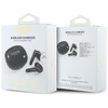 Guess Flat Classic Logo Electroplated - Casque TWS + étui de chargement (noir)
