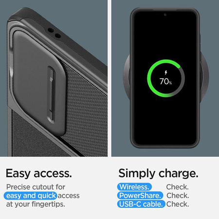 Spigen Optik Armor - Case for Samsung Galaxy S24 (Black)