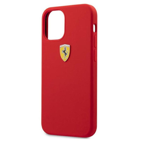 Ferrari On Track Silikon - iPhone 12 mini Hülle (rot)