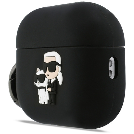 Etui na Słuchawki AirPods Pro 3 Karl Lagerfeld Oryginalne Silikonowe Czarne