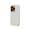 Moshi Napa Slim MagSafe - Étui en cuir pour iPhone 14 Pro (Serene Gray)