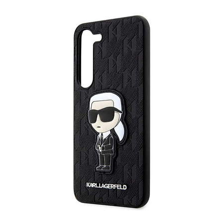 Karl Lagerfeld NFT Saffiano Monogram Ikonik - Étui Samsung Galaxy S23 (noir)