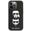 Karl Lagerfeld Saffiano Karl & Choupette Embossed Heads - pouzdro pro iPhone 13 Pro Max (černé)