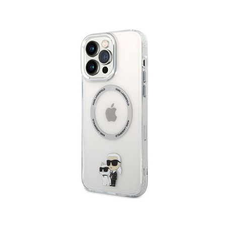 Karl Lagerfeld IML NFT Karl & Choupette MagSafe - Hülle für iPhone 13 Pro Max (Transparent)