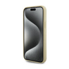 Guess 4G Strass Metal Logo - Case for iPhone 15 (Gold)
