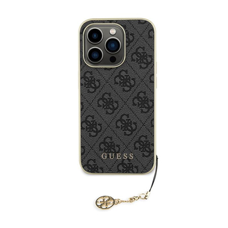 Kolekce Guess 4G Charms - pouzdro na iPhone 15 Pro (šedé)