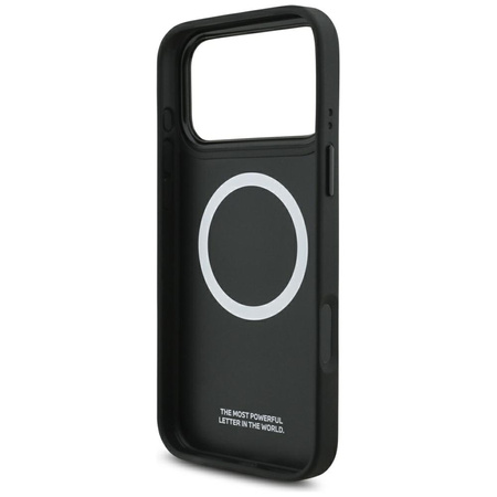 Etui do iPhone 17 Pro Max do MagSafe BMW M Oryginalny Czarny Skórzany Case