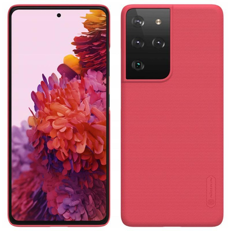 Nillkin Super Frosted Shield - Samsung Galaxy S21 Ultra Case (Bright Red)
