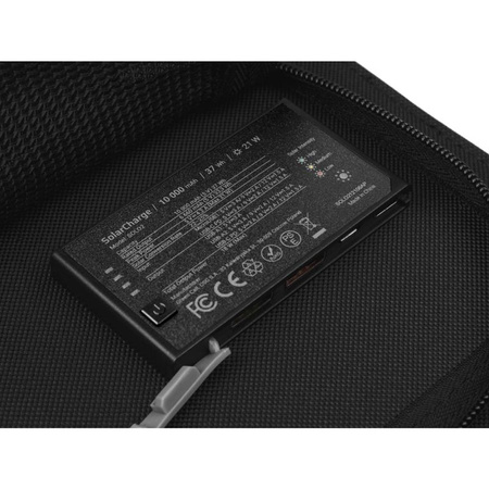 Green Cell SolarCharge - Chargeur solaire 21W avec fonction banque d'énergie 10000 mAh USB-C 18W PD USB-A QC