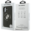 Karl Lagerfeld Silicone Karl & Choupette Ring MagSafe - Case iPhone 17 (black)