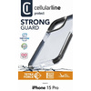 Cellularline Tetra Force Strong Guard - iPhone 15 Pro tok MICROBAN bevonattal (átlátszó)