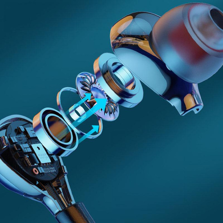 WEKOME YC06 Blackin sorozat - USB-C vezetékes HiFi fejhallgató (fekete)