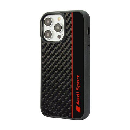 Audi Carbon Fiber Stripe - Case for iPhone 14 Pro Max (Black)