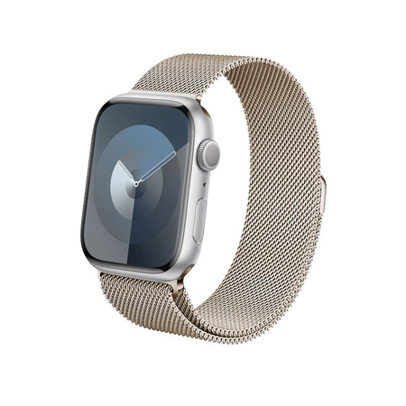 Crong Milano Steel – Edelstahlarmband für Apple Watch 44/45/46/49mm (Champagner)