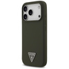 Guess Silicone Triangle Logo MagSafe - Pouzdro iPhone 17 Pro (khaki)