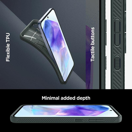 Spigen Liquid Air - tok Samsung Galaxy A55 5G (Abyss zöld)