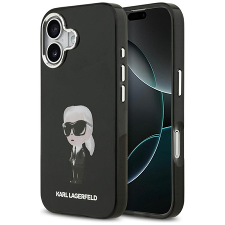 Karl Lagerfeld IML Aquarelle Karl & Logo MagSafe - Case iPhone 17 (Black)