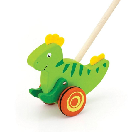 Viga Toys - Pousseur de dinosaures en bois
