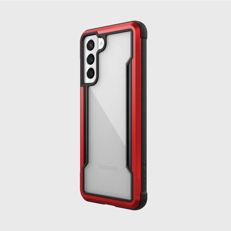 X-Doria Raptic Shield - Samsung Galaxy S21 alumínium tok (antimikrobiális védelem) (piros)