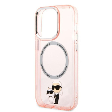 Karl Lagerfeld IML NFT Karl & Choupette MagSafe - Case for iPhone 14 Pro Max (Pink)