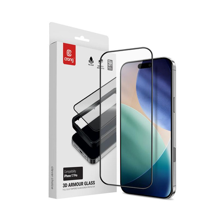 Crong 3D Armour Glass - Tempered Glass iPhone 17 Pro + Installation Frame