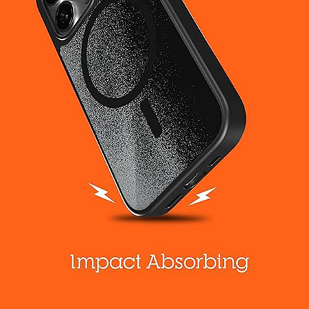 STM Relax Sand MagSafe - Pouzdro pro iPhone 15 (černá / šedá)